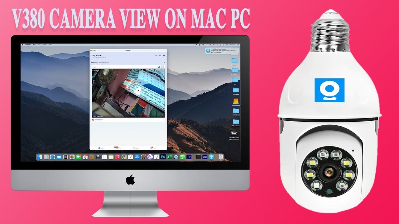 How to Download and Install V380 Bulb WIFI Camera Software on Mac Using the App Store