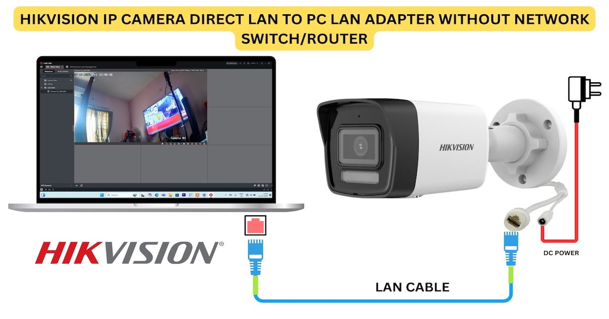 How to Install and Configure Hikvision iVMS-4200 for IP Camera Live View Using Direct LAN on PC