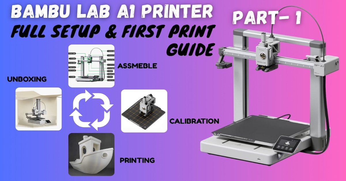 🚀 Unbox, Build, and Print: The Complete Bambu Lab A1 Setup Guide – Part 1